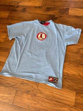 🔥 GREAT DEAL Nike St. Louis Cardinals Cooperstown Tee XXL Blue Vintage MLB ⚾️